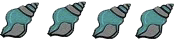 Four Siren Stones for CHARLOTTE AND THE GYPSY